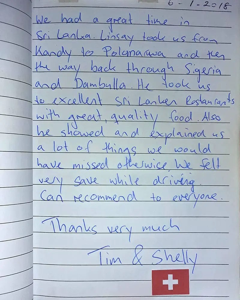 Reviews driver Sri Lanka 06 01 20218