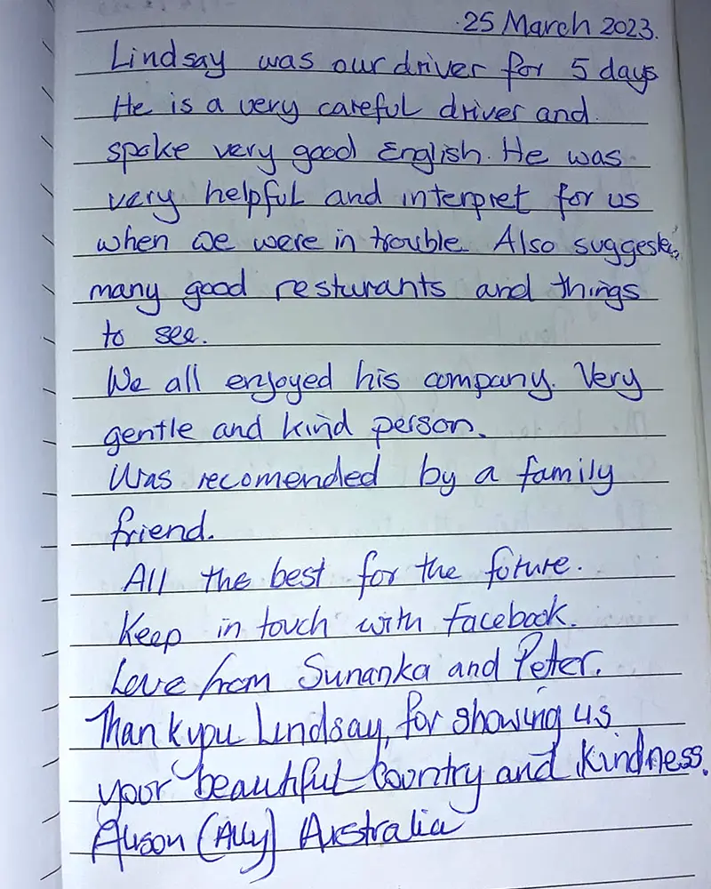 Reviews driver Sri Lanka 25-04-2023
